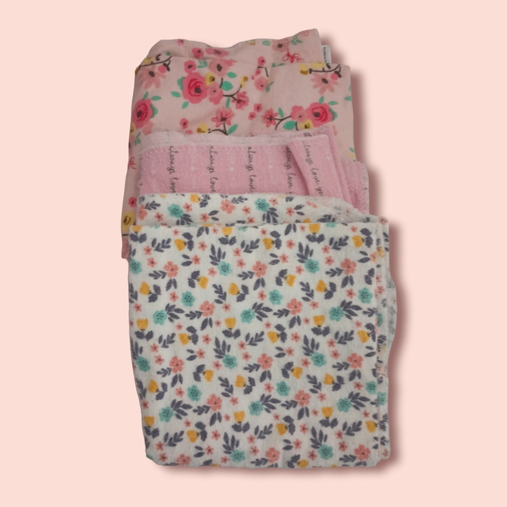 Set of 3 Receiving Blankets
